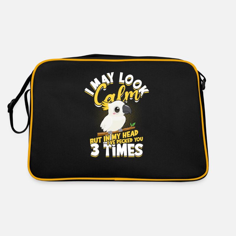 I may look calm but in my head I've bitten you - Retro Bag