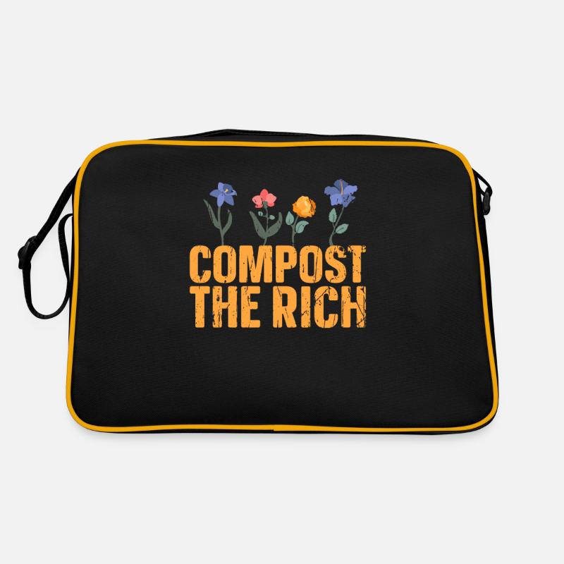 Kompostieren Sie den reichen sozialistischen Widerstandsprotest - Retro Tasche