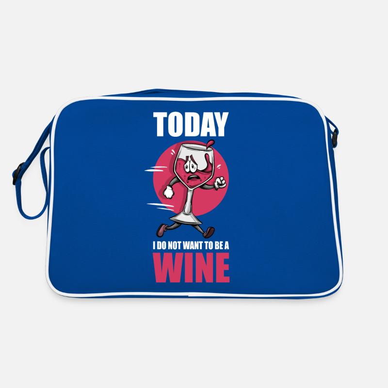 Wine Drinker Drinking Alcohol Wine Glass Lover Retro Bag