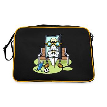 Cassette des années 80 90 Cassette Sitting Cassette Cassette - Sac Retro - noir/or - Dos