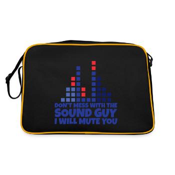Ne jouez pas avec le gars du son, je vais vous mettre en sourdine 2 - Sac Retro - noir/or - Dos