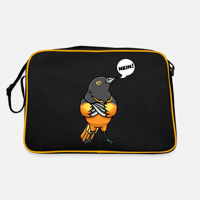 Baltimoretrupial Vogel Stur Nein Retro Tasche