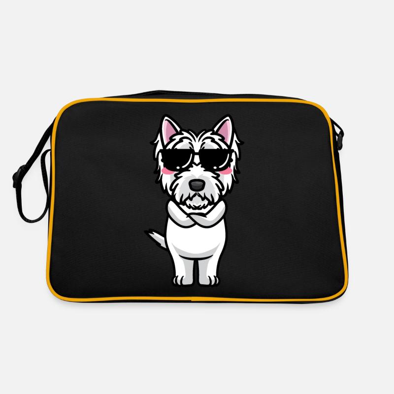 West Highland White Terrier Chien Westie Sac Retro
