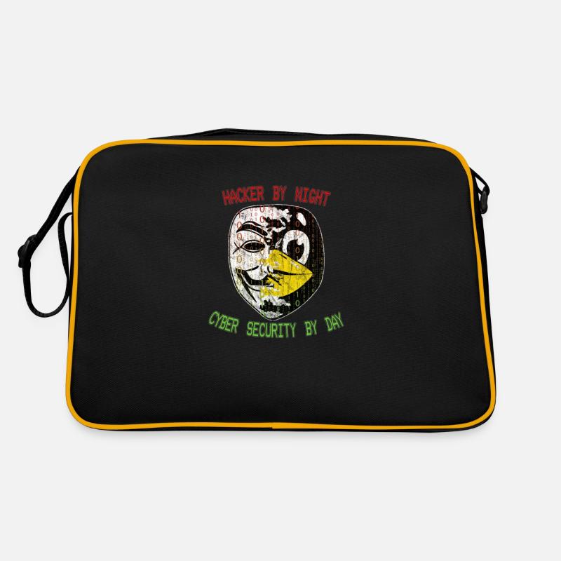 Coole Cyber Security Engineer Hacker Maske Retro Tasche