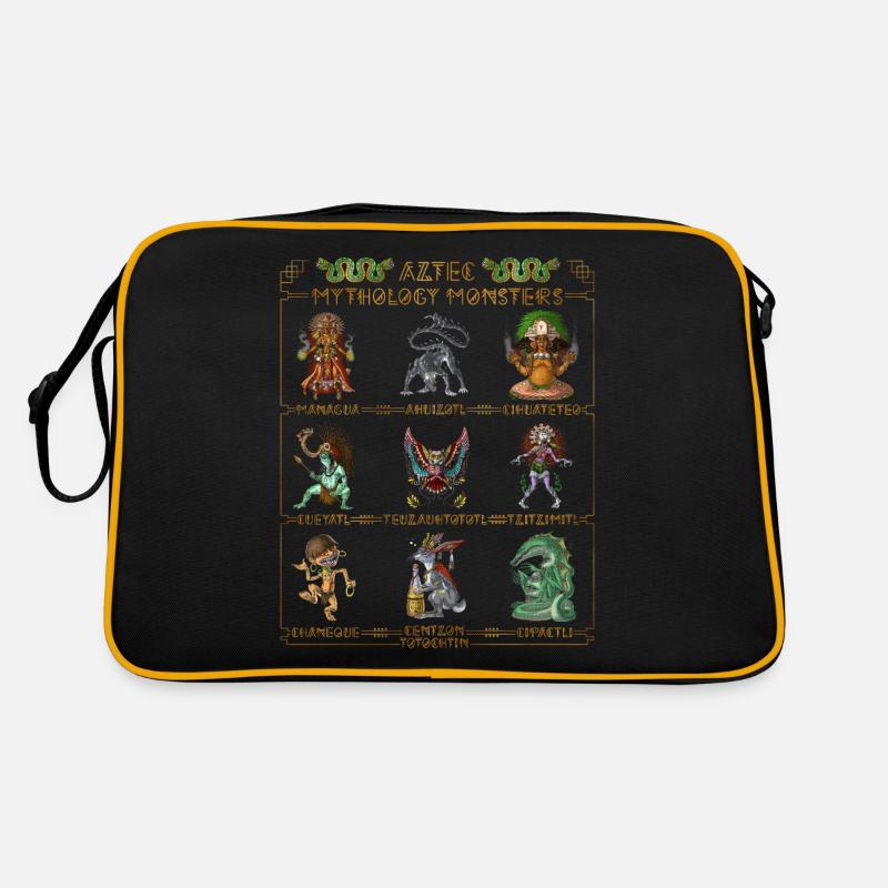 Ancient Aztec Mythology Monsters Retro Bag