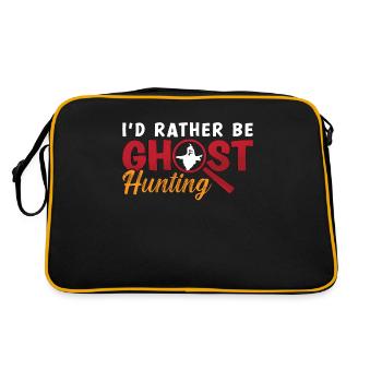 Ghost Hunter Paranormal Ghost Hunt Cadeau - Sac Retro - noir/or - Dos
