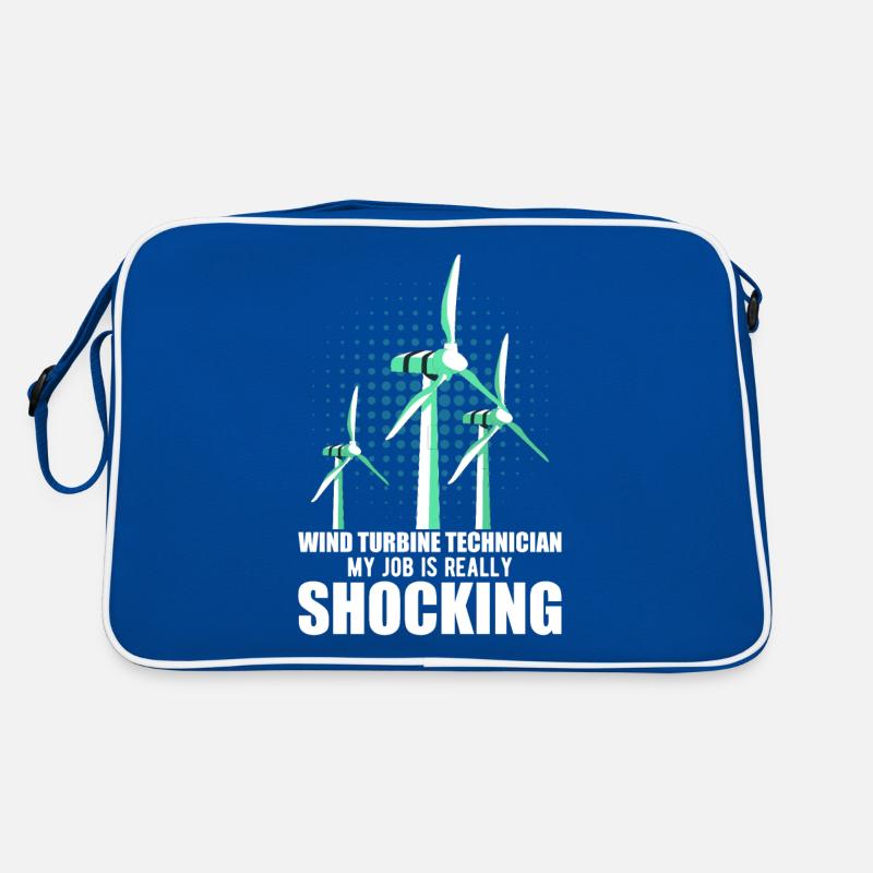 Éolienne, énergie éolienne, énergie éolienne Sac Retro
