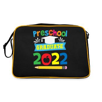 Preschool Graduate Pre-K Graduation Elementary - Retro Bag - black/gold - Back