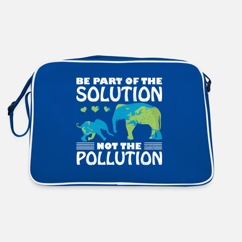 Earth Day Elephant Saying Environment Climate Gift Idea Retro Bag