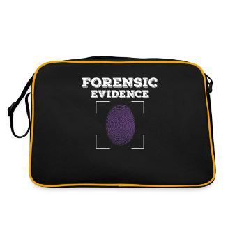 Forensic Evidence For A Crime Scene Investigator - Retro Bag - black/gold - Back