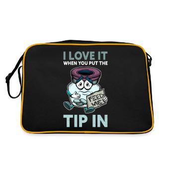 J’adore quand vous mettez le pourboire dans Barkeeper - Sac Retro - noir/or - Dos