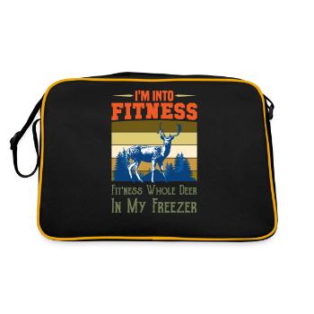 I'm Into Fitness Fit'ness Whole Deer In My Freezer - Retro Bag - black/gold - Back