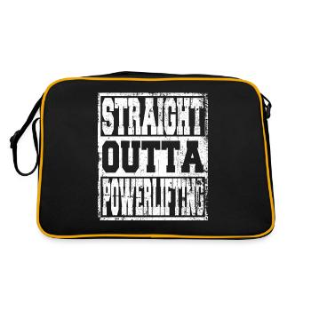 Powerlifting dit drôle - Sac Retro - noir/or - Dos