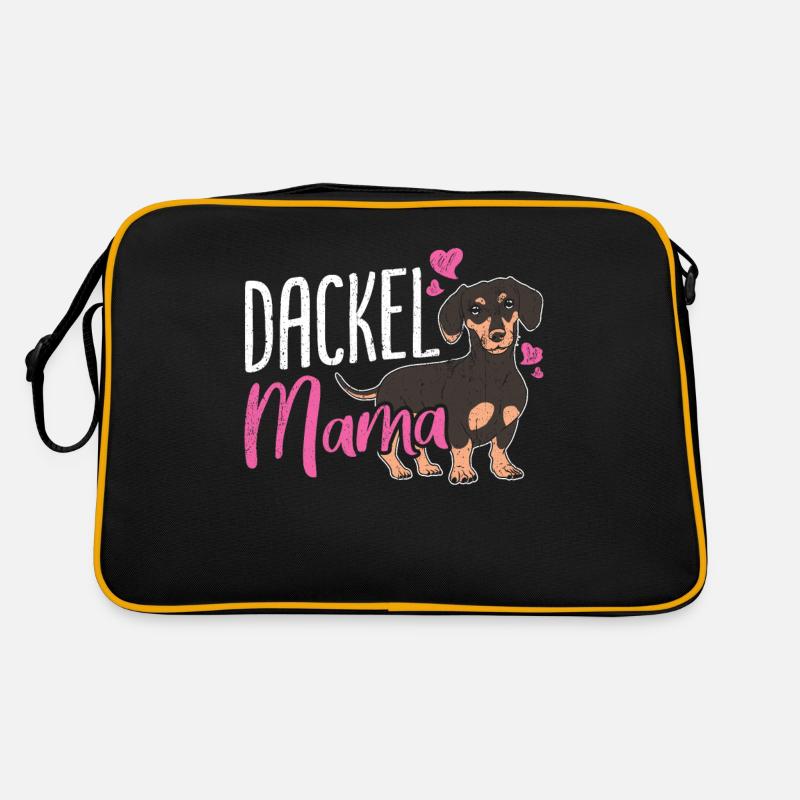 Dackel Mama Hundeliebhaber Dachshund Muttertag Dac Retro Tasche