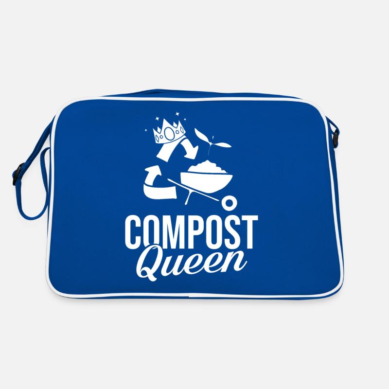 Kompostierung Kompost Wurm Abfall Retro Tasche