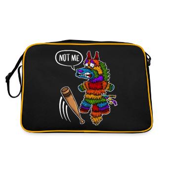 Fiesta Mexicana Party Cinco De Mayo Pinata - Retro Tasche - Schwarz/Gold - Hinten