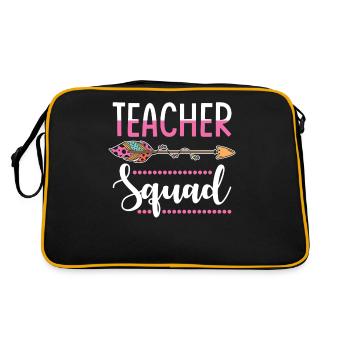 teacher group - Retro Bag - black/gold - Back