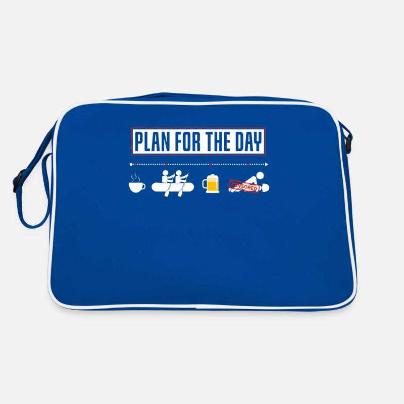 Funny Plan For The Day Kayak Kayak Canoe Retro Bag