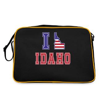 Idaho USA I love Albama - Retro Bag - black/gold - Back