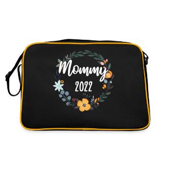 Maman 2022 Grossesse enceinte Maman à être - Sac Retro - noir/or - Dos