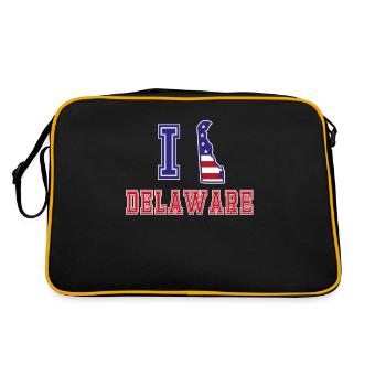 Delaware USA J’adore Albama - Sac Retro - noir/or - Dos