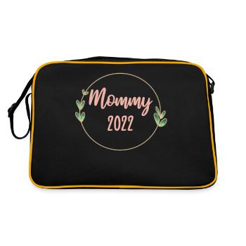 Maman 2022 Grossesse enceinte Maman à être - Sac Retro - noir/or - Dos