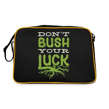 Horticulture Horticulturist Gardening Dont Bush - Retro Bag - black/gold - Back