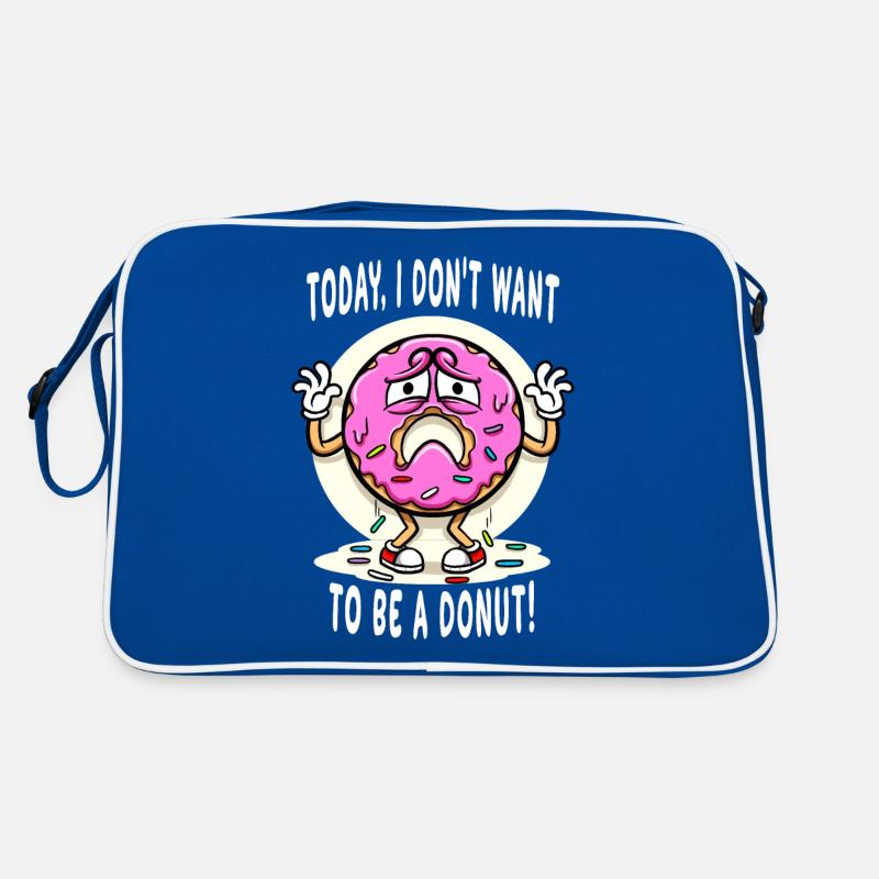 Donut heute Ich will kein Donut sein Retro Tasche