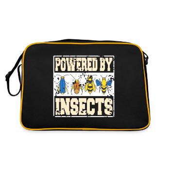 Alimenté par la nourriture pour insectes - Sac Retro - noir/or - Dos