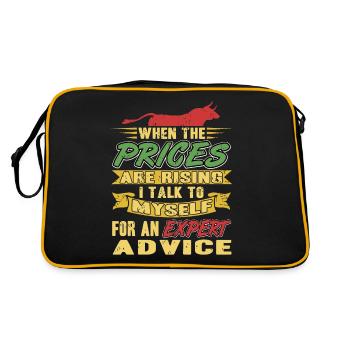 When prices rise, I ask myself about - Retro Bag - black/gold - Back