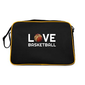 Basketball Lovers Basketball Training Club - Retro Bag - black/gold - Back