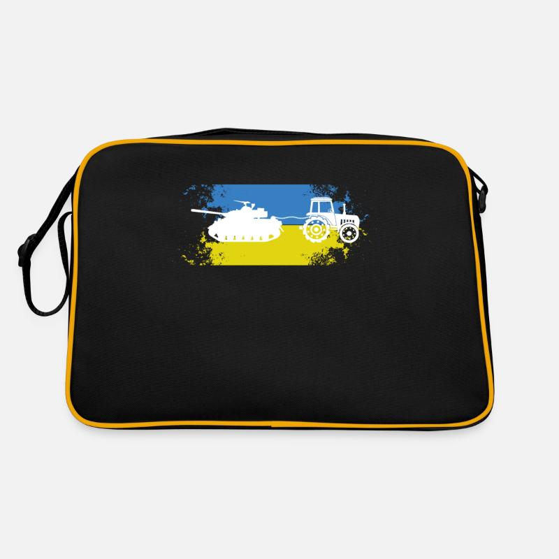 Traktor Panzer Ukraine Meme Retro Tasche