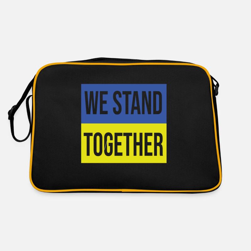 Ukraine We stand Together Retro Tasche