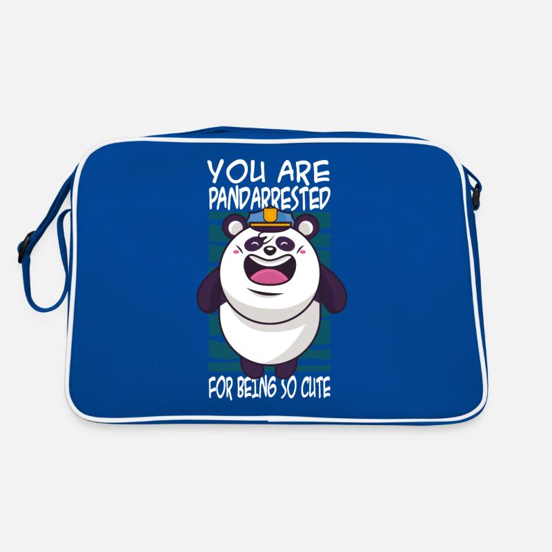 Panda Spruch niedlich Retro Tasche
