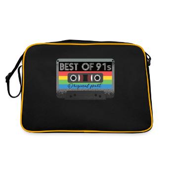 Best Of 91s Cassette 91s Retro - Retro Bag - black/gold - Back