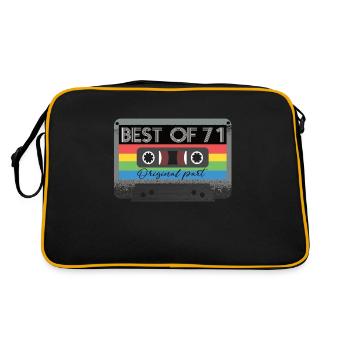 Best Of 71s Cassette 71s Retro - Retro Bag - black/gold - Back