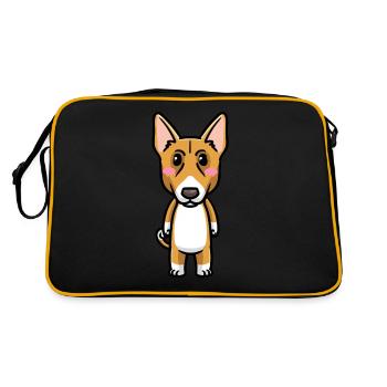 Émoticône de chien Basenji - Sac Retro - noir/or - Dos