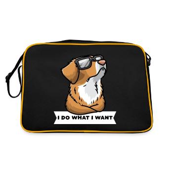 Nova Scotia Duck Tolling Retriever - Retro Bag - black/gold - Back