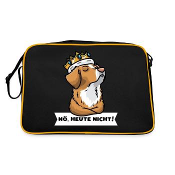 Nova Scotia Duck Tolling Retriever Dog - Retro Bag - black/gold - Back