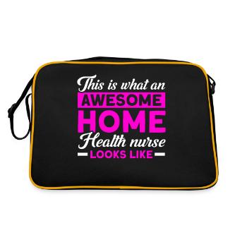 Health Assistance Home Nursing Nurse - Retro Bag - black/gold - Back