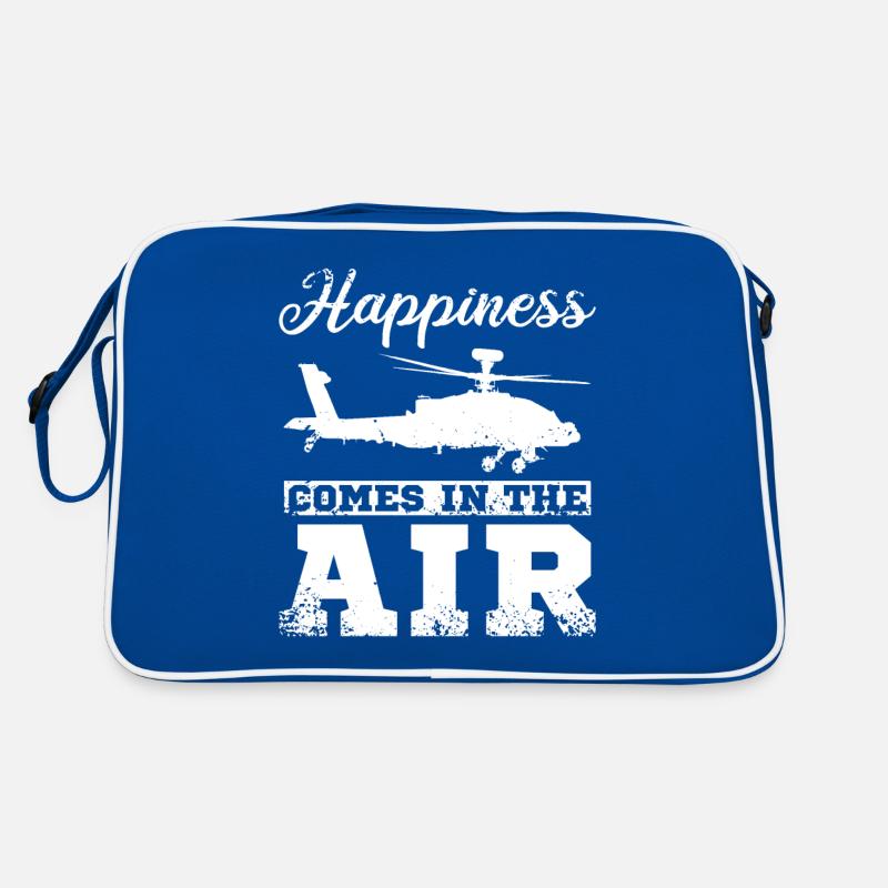Happines vient dans le pilote d’hélicoptère aérien Sac Retro