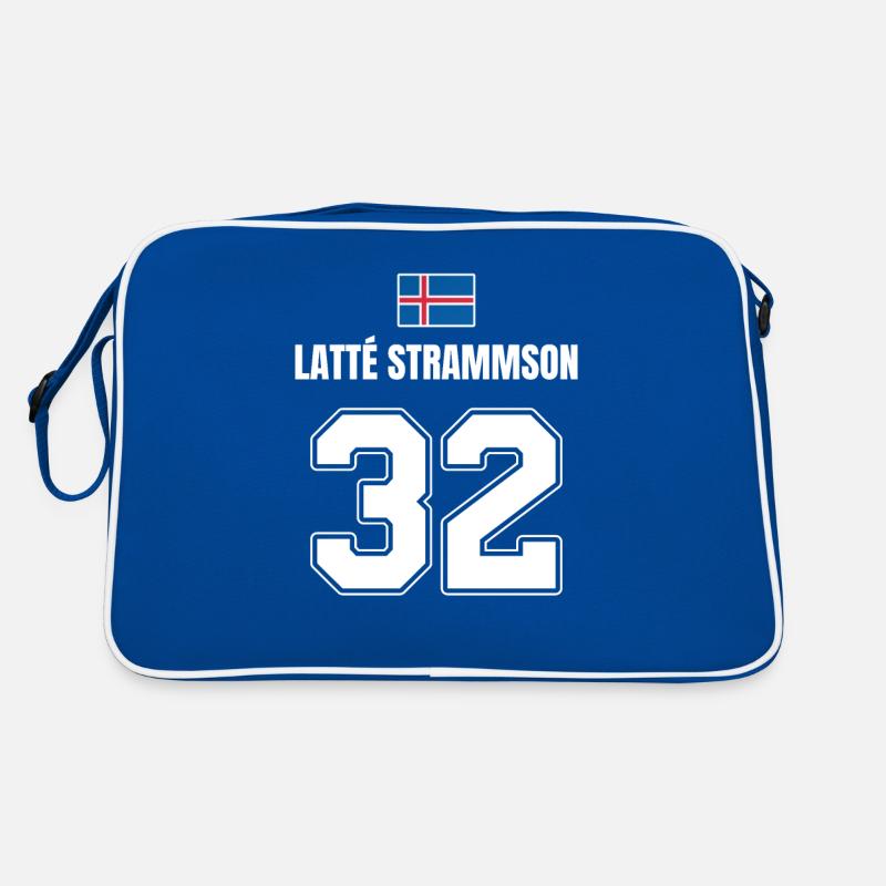 Fußball Island Sauf Trikot Latte Strammson 32 Retro Tasche