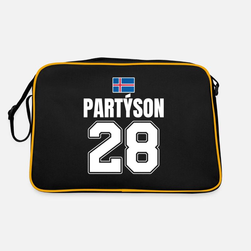 Fußball Island Sauf Trikot Partyson 28 Retro Tasche