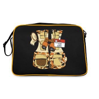 Guide touristique Drôle de gilet - Sac Retro - noir/or - Dos