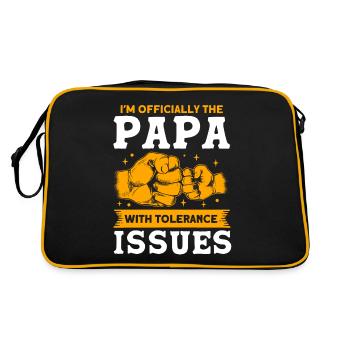 Papa Père Papa Papa - Sac Retro - noir/or - Dos