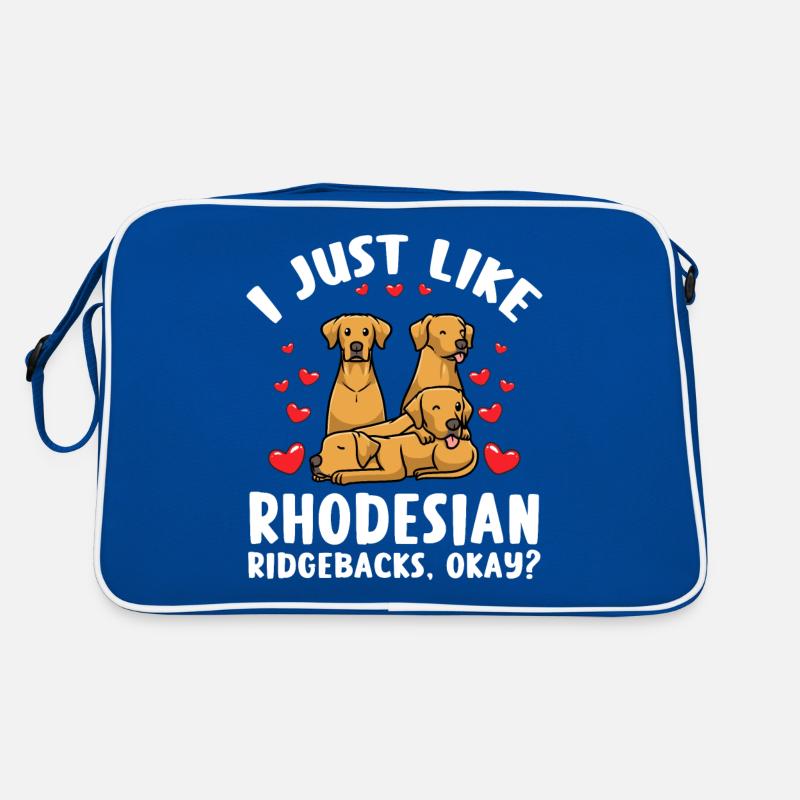 Rhodesian Ridgeback Hund Retro Tasche