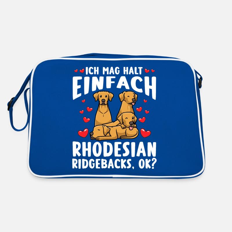 Rhodesian Ridgeback Hund Retro Tasche