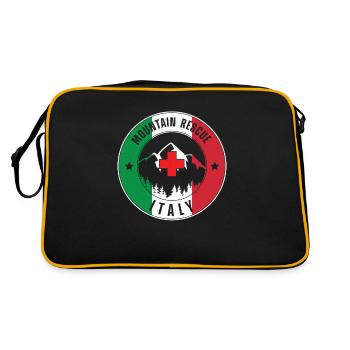 Mountain Rescue Search Team Italy - Retro Bag - black/gold - Back