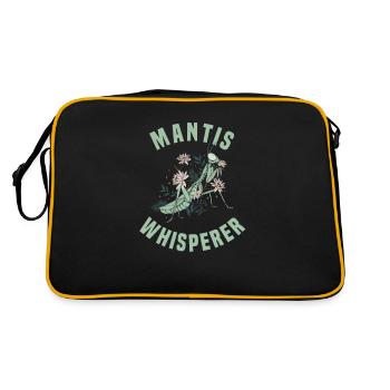 Praying mantis Insect lover Mantis - Retro Bag - black/gold - Back