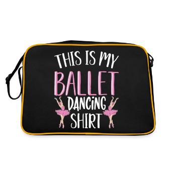 Ballerina Classical Ballet Lifestyle Dance Gesch - Retro Bag - black/gold - Back